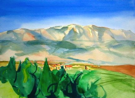 Mount Lebanon Beckar Valley, 15"x11", Watercolour
SOLD
